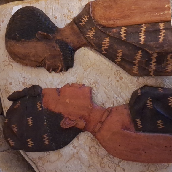 Hand carved and painted made in Ghana